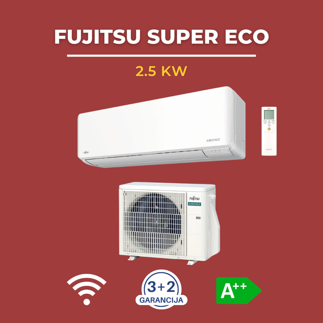 FUJITSU SUPER ECO 2.5 kW